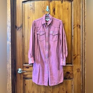 Wrangler Women's Midi Dress in Dusty Rose